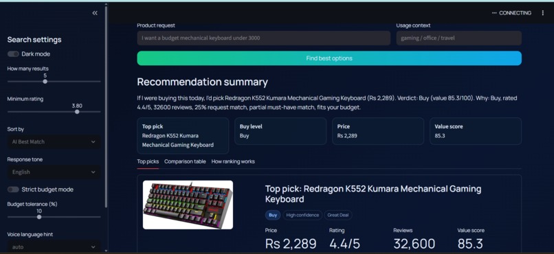 Shopping advisor AI – screenshot 3