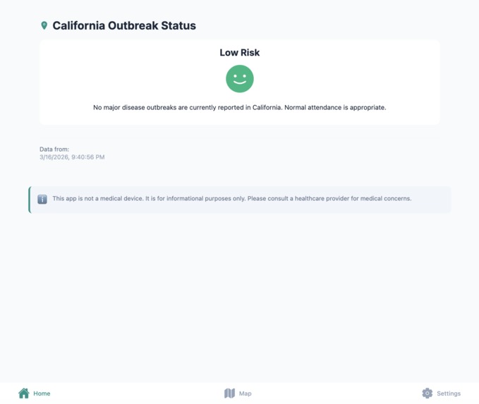 Kids Outbreak Radar – screenshot 1