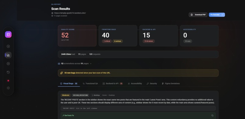 QA Testing Agent (Frontend and Backend) – screenshot 6
