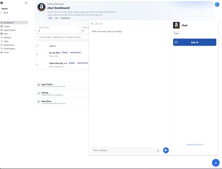 Osirus AI: The UI for Nova AI  – screenshot 8