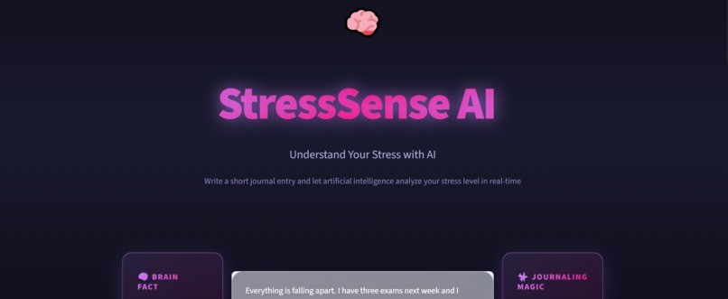StressSense AI – screenshot 1