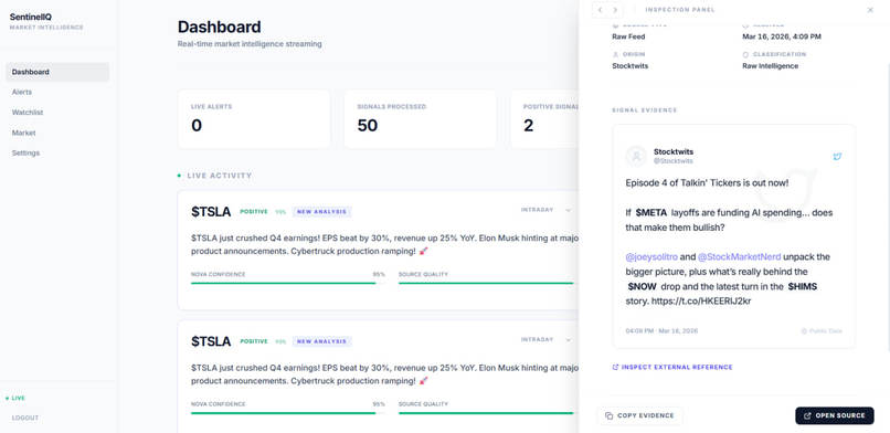 SentinelIQ – screenshot 1