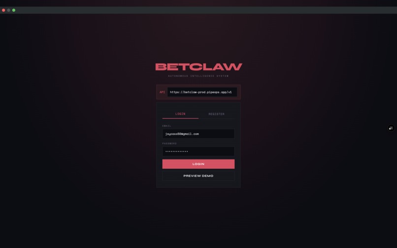 BetClaw – screenshot 1