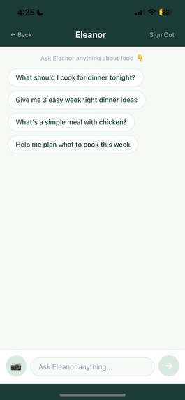 Eleanor — AI Meal Planner – screenshot 2