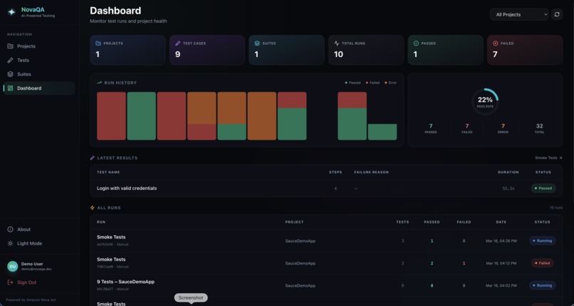 NovaQA: AI-Powered QA Testing Platform – screenshot 13