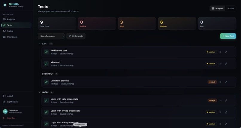 NovaQA: AI-Powered QA Testing Platform – screenshot 5