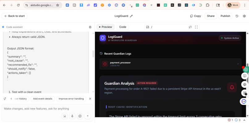 LogitGuard-The AI workflow Guardian – screenshot 3
