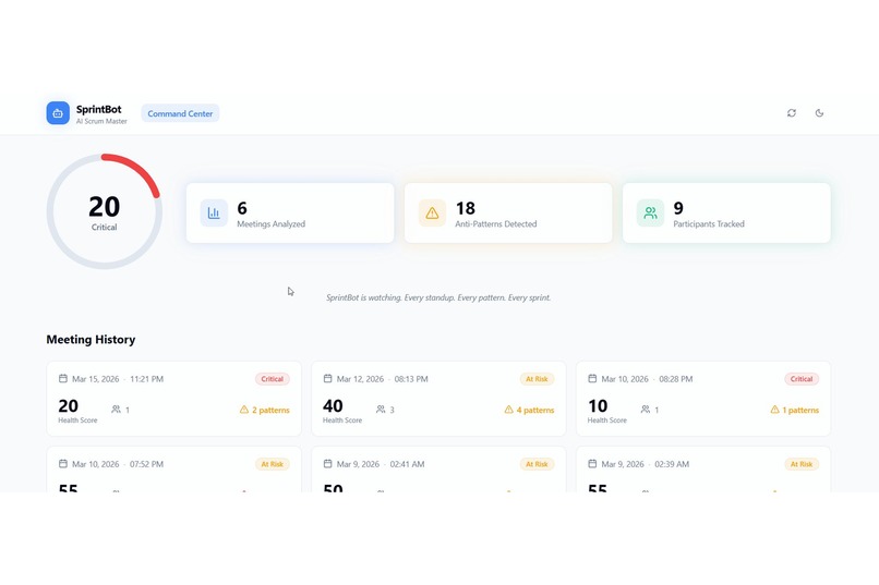 SprintBot — AI Scrum Meeting Copilot – screenshot 2