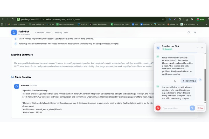 SprintBot — AI Scrum Meeting Copilot – screenshot 7