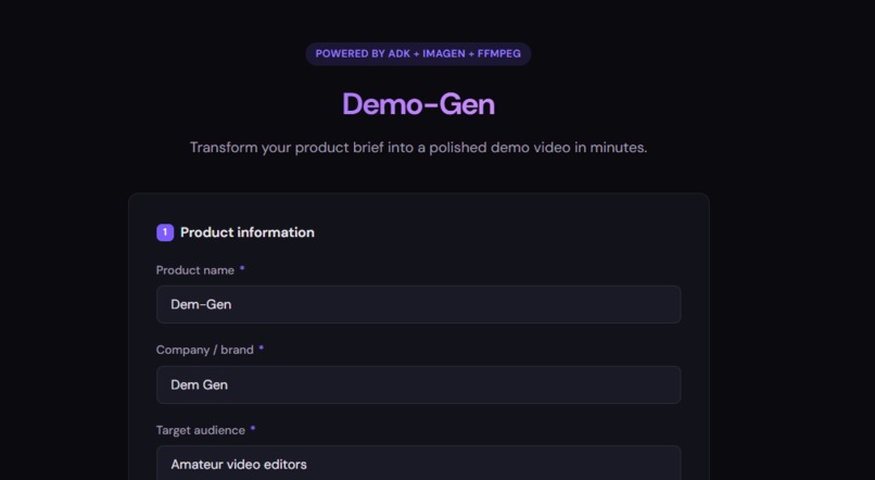Demo Gen – screenshot 1
