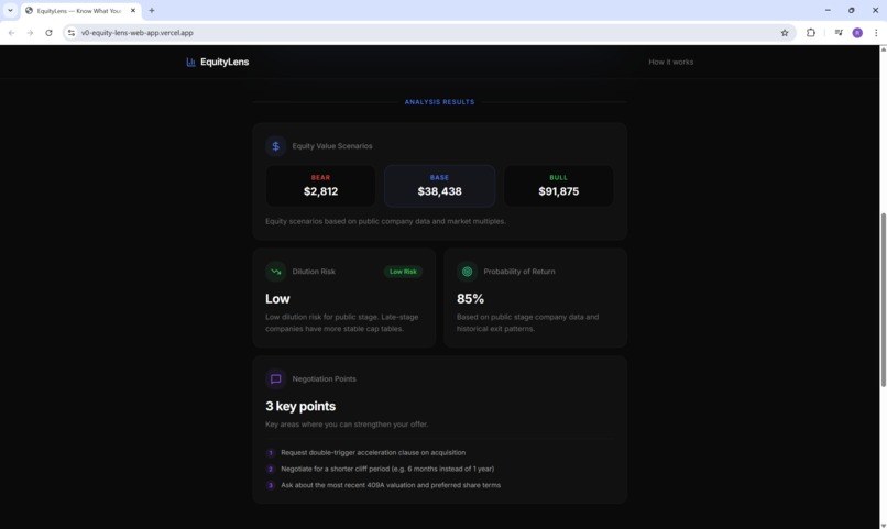 EquityLens – screenshot 2