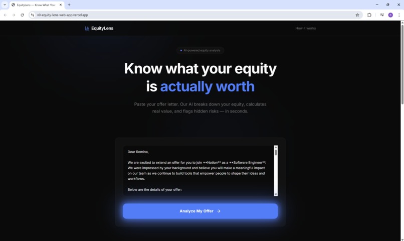EquityLens – screenshot 1