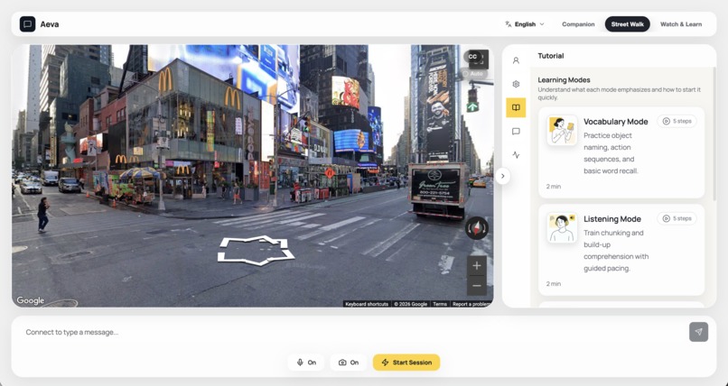 Aeva: The AI Reality Companion for True Fluency – screenshot 1