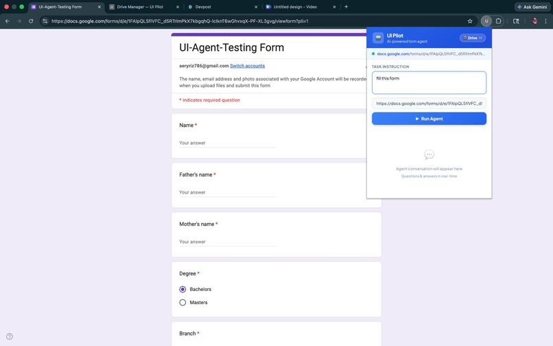 UI Pilot – screenshot 1