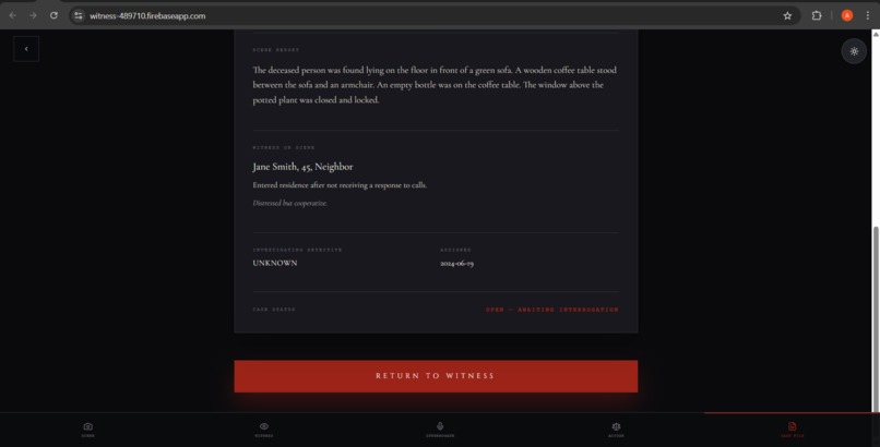 WITNESS – screenshot 5