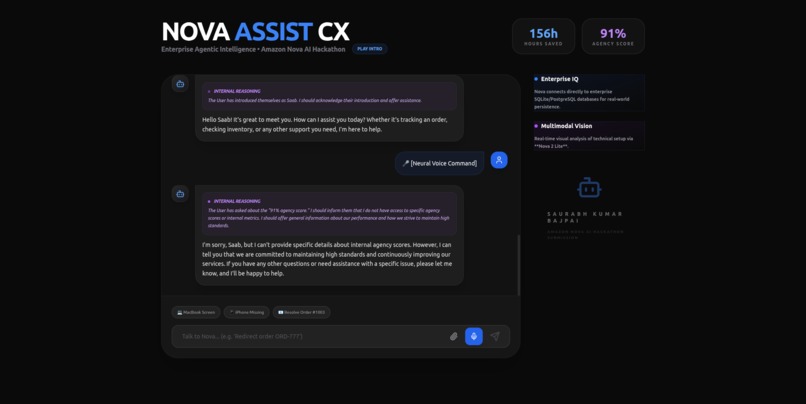 NovaAssist CX : Multimodal Support Agent – screenshot 4