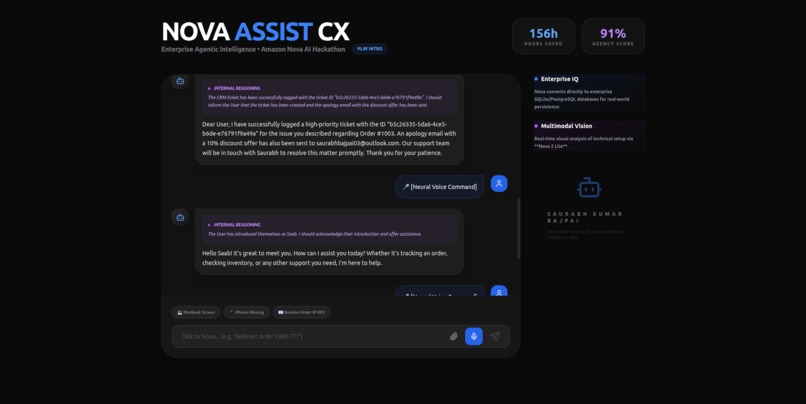 NovaAssist CX : Multimodal Support Agent – screenshot 3