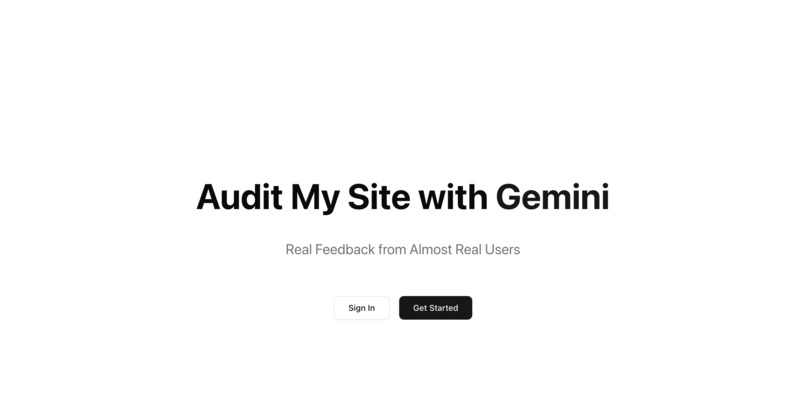 Gemini UX Auditor  – screenshot 1