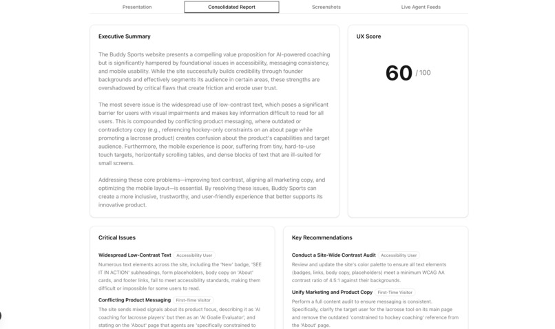 Gemini UX Auditor  – screenshot 2