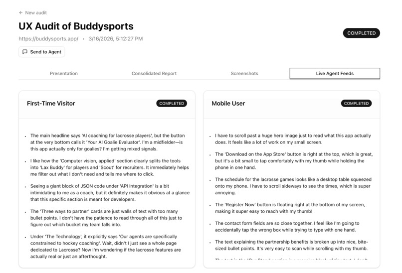 Gemini UX Auditor  – screenshot 3