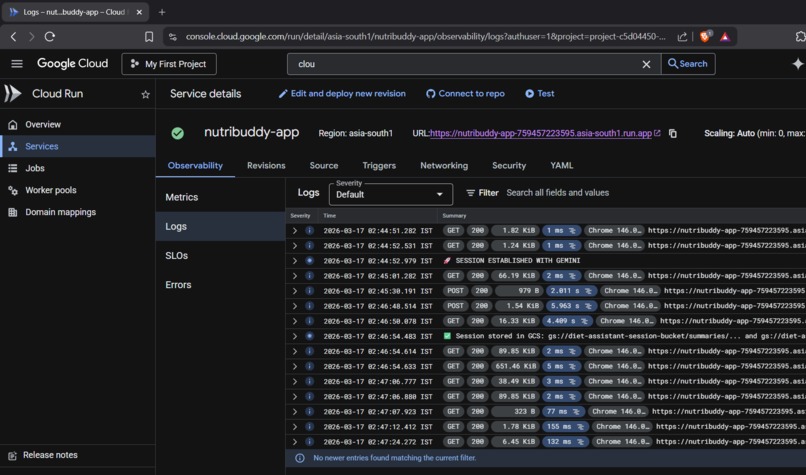 Dietician Assisting Multi-Model Agent – screenshot 1