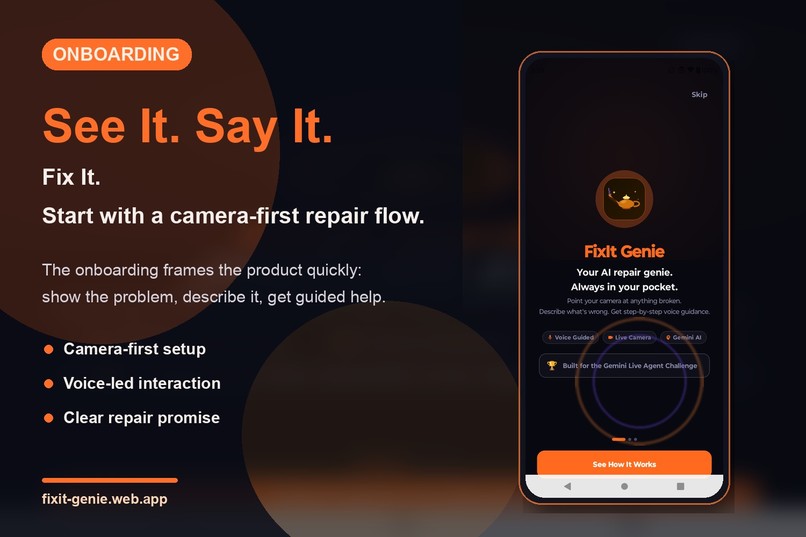 FixIt Genie - Your Live AI Repair Assistant – screenshot 1