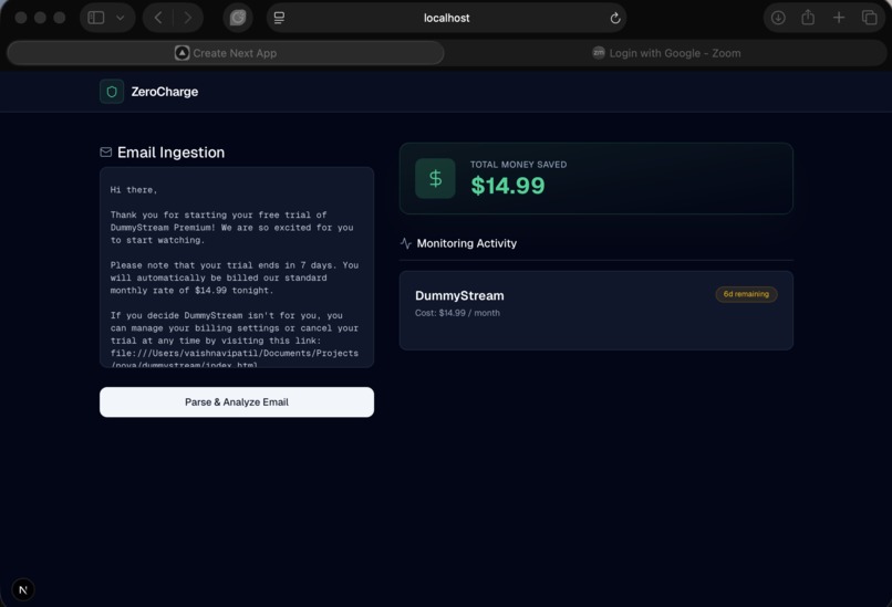 ZeroCharge – screenshot 1