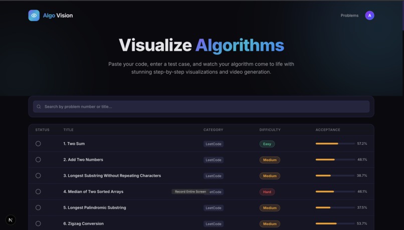 Algo Vision – screenshot 1