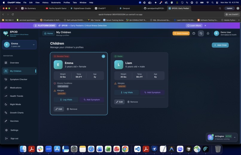 EPCID- Early Pediatric Critical Illness Detection – screenshot 4