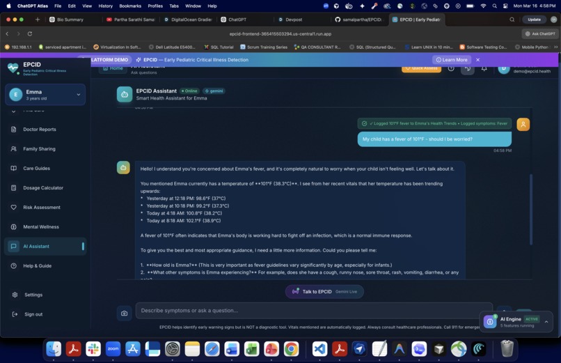 EPCID- Early Pediatric Critical Illness Detection – screenshot 9