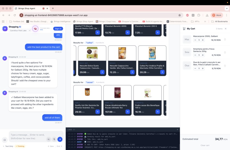 Multimodal Grocery Shopping AI Agent – screenshot 1