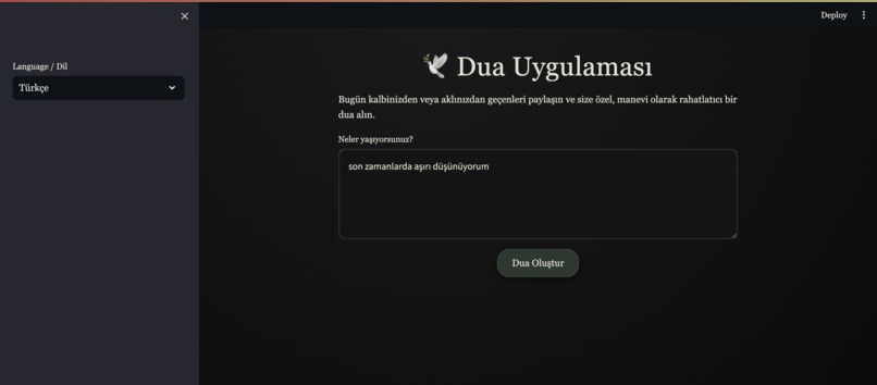 AI prayer app – screenshot 1