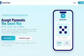 Merchant mitra:- upi platform for local merchants 