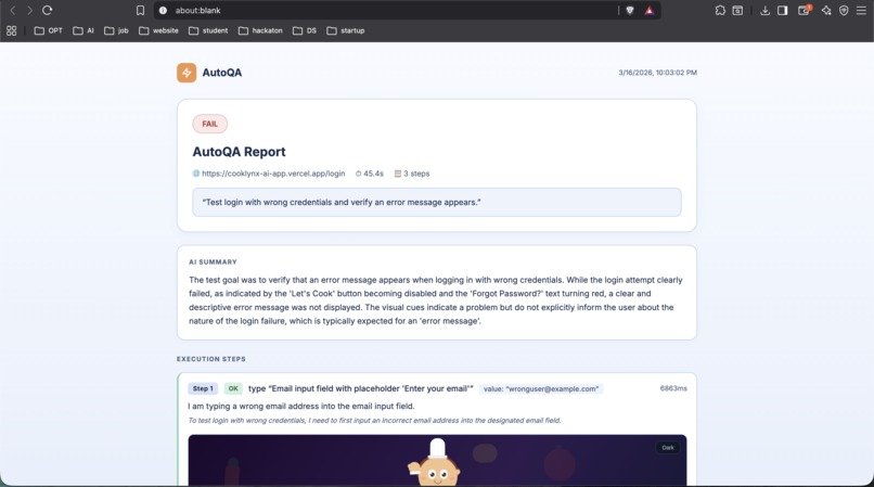 AutoQA - AI Browser Testing Agent – screenshot 5