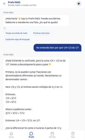 Profe PAES – screenshot 8