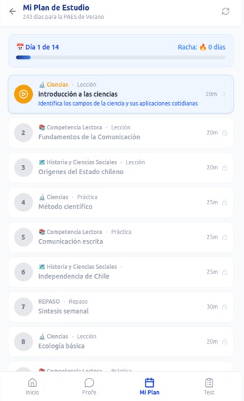 Profe PAES – screenshot 5