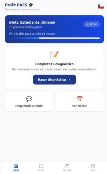 Profe PAES – screenshot 2