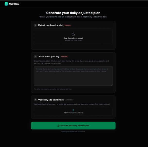 NutriFlow Agent – screenshot 1