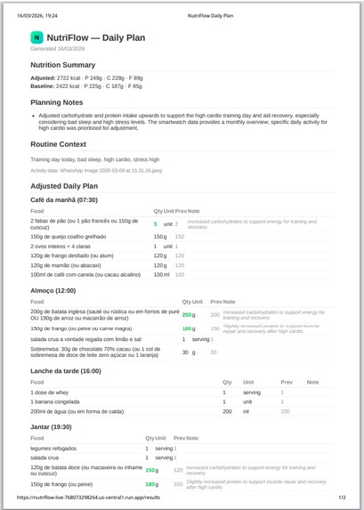 NutriFlow Agent – screenshot 3