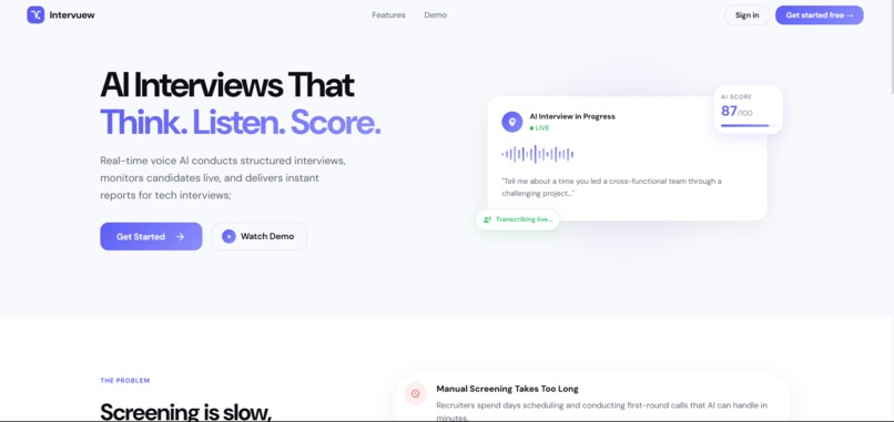 Intervuew(Real_time interview Agent) with RAG – screenshot 2