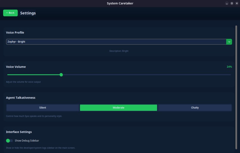 Syso – screenshot 2