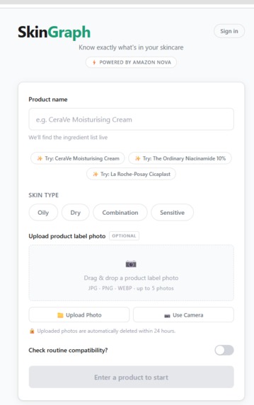 SkinGraph – screenshot 1