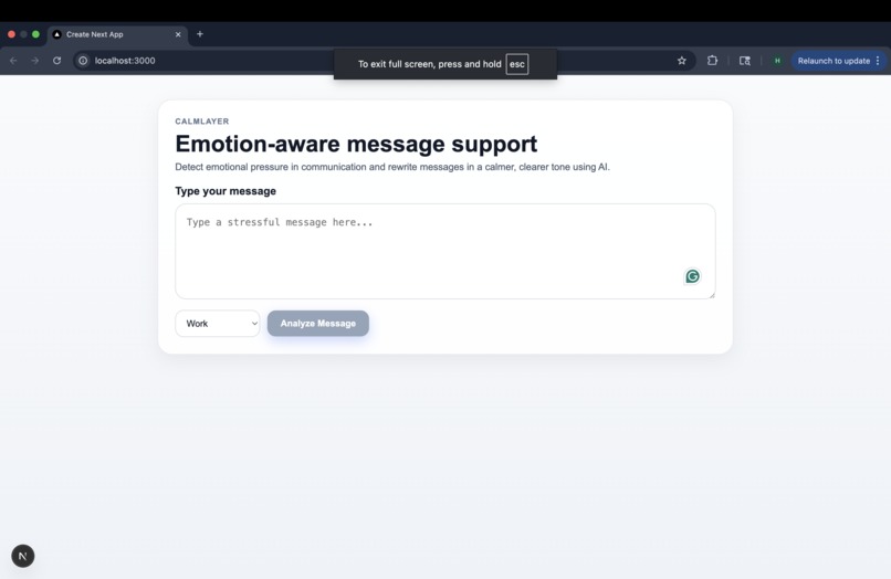 CalmLayer – screenshot 1
