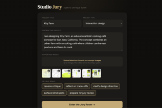 Studio Jury - agentic critique system for student designers