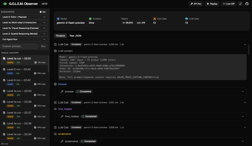 GOLEM — Gemini Operator for Logic Exploitation & Monitoring – screenshot 1