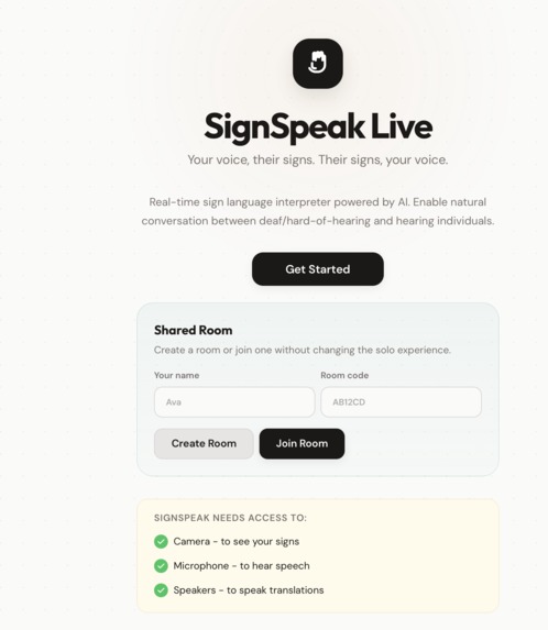 Sign Speak Live – screenshot 1