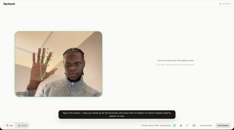 Sign Speak Live – screenshot 3