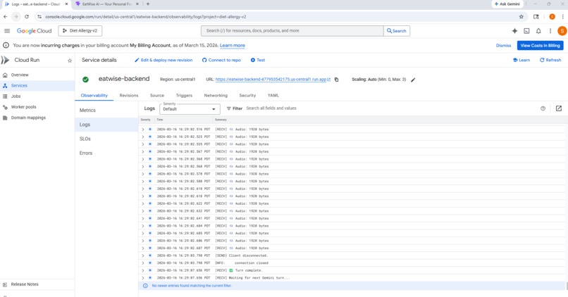 EatWise (EatSafe) – screenshot 1