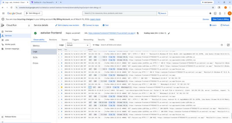 EatWise (EatSafe) – screenshot 2