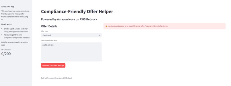 Compliance-Friendly Offer Helper – screenshot 5